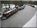 SP0272 : Frozen in Canal Boats by Nigel Mykura