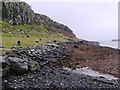 NG4968 : Shoreline near Staffin Pier by Hilmar Ilgenfritz