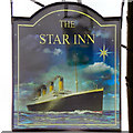 ST7593 : Titanic (Star Inn Sign) by David Dixon