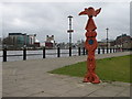 NZ2664 : Millennium Milepost at Ouseburn by Keith Edkins