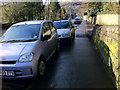 SD9926 : Pavement parking on Burnley Road, Hebden Bridge by Phil Champion