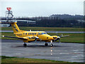 NS4866 : Air Ambulance aircraft at Glasgow Airport by Thomas Nugent