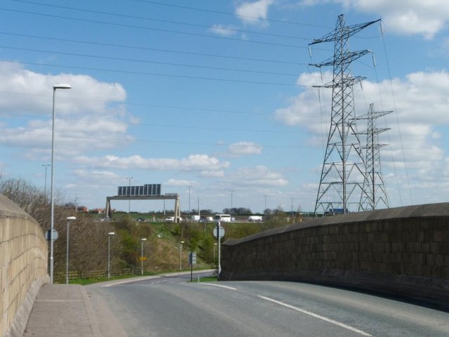 View from the railway bridge