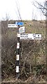 NT8228 : Fingerpost, Yetholm by Richard Webb