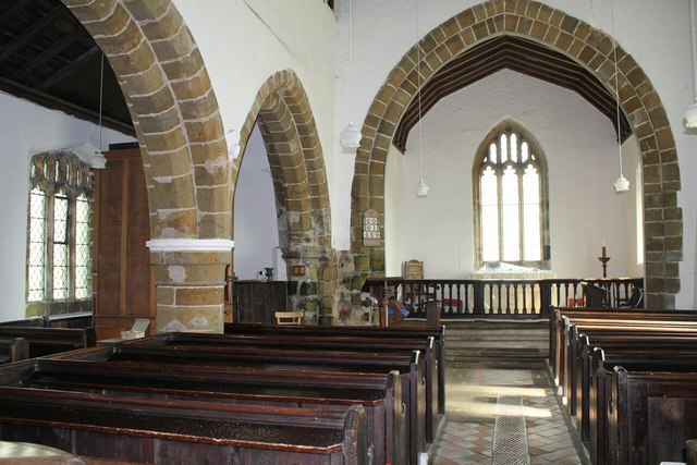 Interior, St Andrew's church, Ashby Puerorum