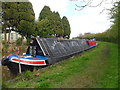 SJ4934 : Working Narrow Boat Hadar moored outside Whixhall Marina by Keith Lodge