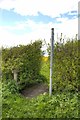 SK8957 : Footpath entrance, off Clay Lane by J.Hannan-Briggs