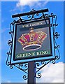 SU6098 : The Crown (3) - sign, Thame Road, Stadhampton by P L Chadwick