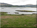 NM4925 : Eilean an Fheoir at high tide by M J Richardson