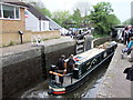 TQ0694 : The Dragonfly Narrow Boat leaving Chess Lock No 81 on the Grand Union Canal at Rickmansworth by PAUL FARMER