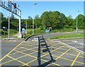 SJ9091 : Portwood Bus Lane by Gerald England