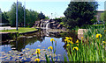 SP5404 : Water Feature, Oxford Business Park by Des Blenkinsopp