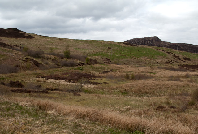 Old route of A890 near Lochalsh Dam