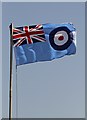 NY4861 : The RAF Flag at the Solway Aviation Museum by Walter Baxter