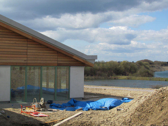 Almost ready - The Visitor Centre, College Lake, near Tring (April 2010)