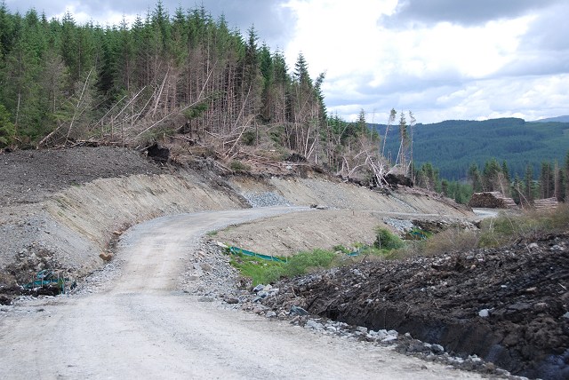 West Loch Awe Timber Haul Route under construction