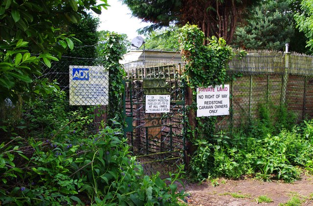 Entrance to Redstone Caravan Park, Stourport-on-Severn