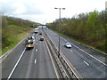 SS7986 : The middle of M4 motorway junction 38 SE of Margam by Jaggery