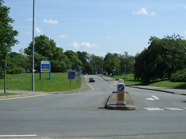 Hinchingbrooke hospital entrance road