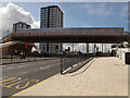 TQ3883 : Olympic access bridge over the Greenway by Stephen Craven