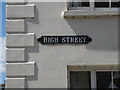 SP2864 : Enamelled street nameplate, High Street by Robin Stott