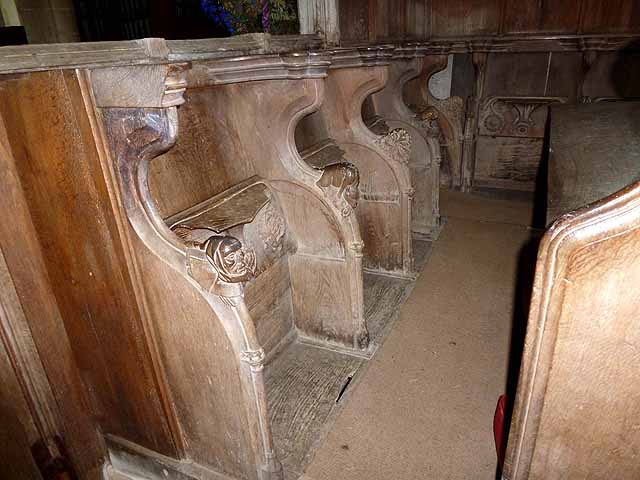 Misericords, St Peter and St Paul's church, Salle