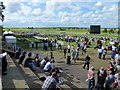 TL6161 : The July Course, Newmarket - Looking towards the Garden Enclosure by Richard Humphrey