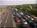 TQ3978 : Queuing traffic on the Blackwall Tunnel approach by Stephen Craven