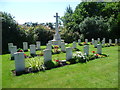 TQ3067 : War graves and memorial in Croydon Cemetery by Marathon