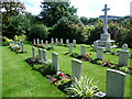 TQ3067 : War graves and memorial in Croydon Cemetery by Marathon