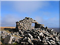 NY8124 : Ruin on summit ridge of Mickle Fell by Trevor Littlewood