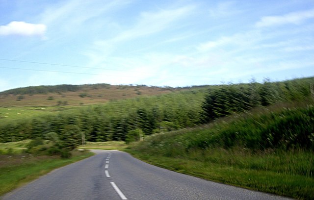 B9119 approaching turn-off for Collmuir