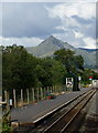 SH5941 : Pont Croesor Railway Station by Peter Trimming