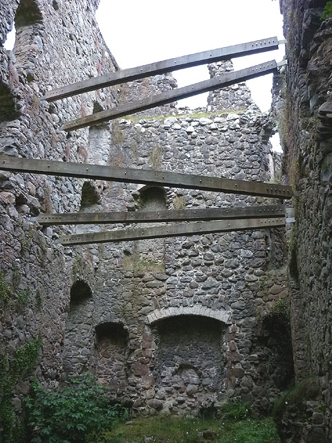 The interior of Invergarry Castle