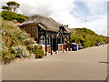 TV6197 : Thatched Shelter, Eastbourne Promenade by David Dixon