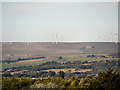 SD8318 : View of Scout Moor Wind Farm from Elton Reservoir (4) by David Dixon