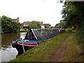 SJ9317 : Working Narrow Boat Hadar moored at Acton Moat Bridge by Keith Lodge