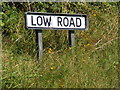 TM4169 : Low Road sign by Geographer