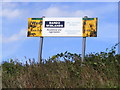 TM4176 : Wenhaston Quarry sign by Geographer