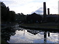 SO9491 : Chimneys at Dusk by Gordon Griffiths