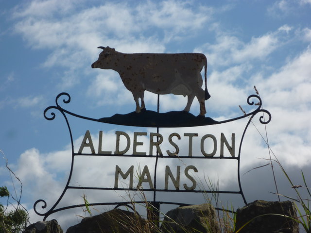 Rural East Lothian : Alderston Mains Farm Sign