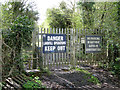 SP2185 : Ancillary gates, Packington Landfill  Site by Robin Stott