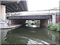 SP0990 : Tame Valley Canal: Salford Bridge and the eastern end by Nigel Cox