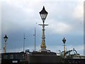 J3474 : Carved lamppost on Queen's Bridge by David Smith