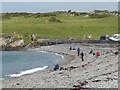 SH3393 : Anglers at Cemlyn Bay by Oliver Dixon