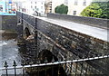 SN8746 : Side view of a river bridge, Llanwrtyd Wells by Jaggery