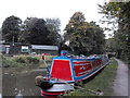 SK0418 : Working Narrow Boat Hadar moored near Bridge No.67, Rugeley by Keith Lodge