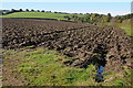 SO5715 : Ploughed field by Philip Halling