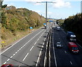 ST3589 : M4 motorway between Royal Oak Hill and The Coldra, Newport by Jaggery