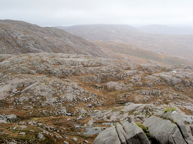 Ice worn granite